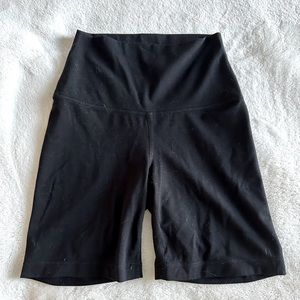 Black athletic biker shorts- XS